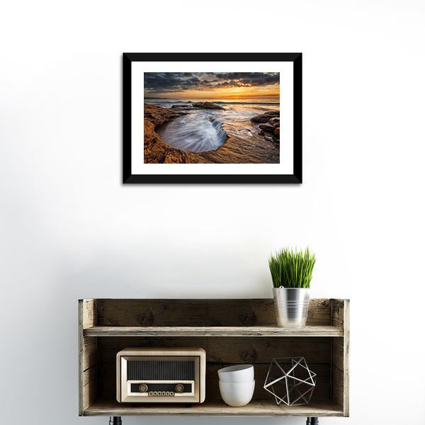 Black Sea Coast Bulgaria Canvas Wall Art-1 Piece-Framed Print-20" x 16"-Tiaracle
