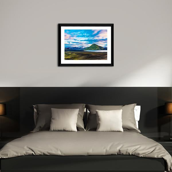 Blahylur Lake In Iceland Panoramic Canvas Wall Art-1 Piece-36" x 12"-Tiaracle