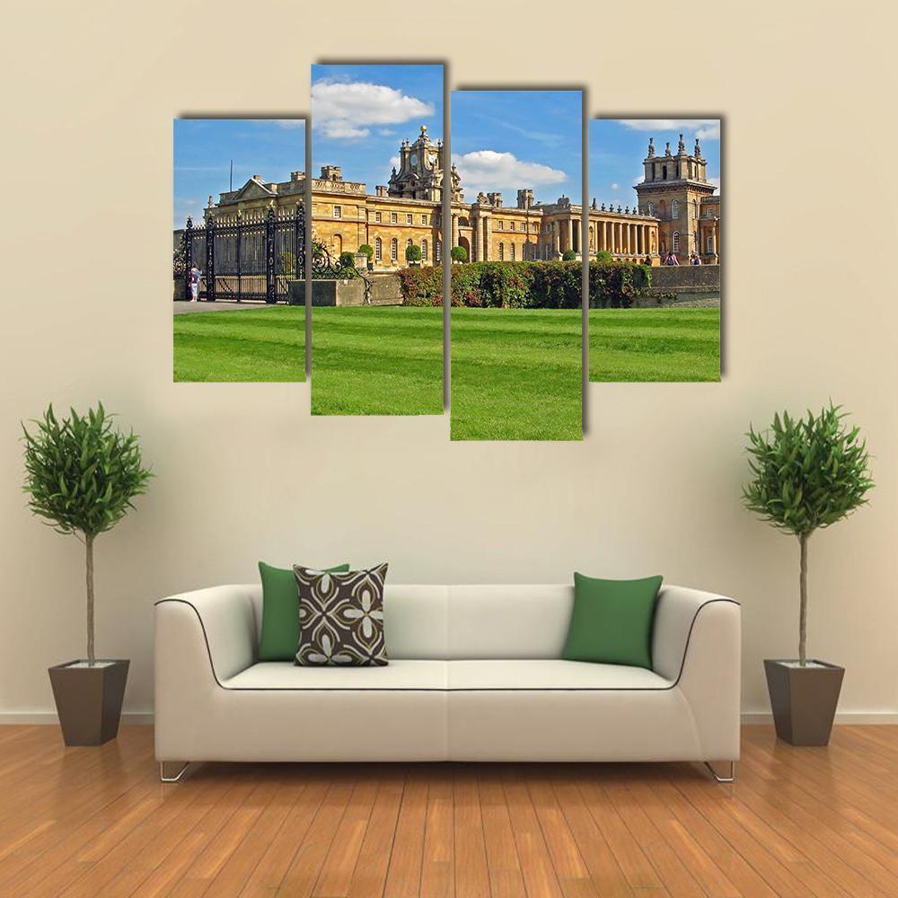 Blenheim Palace England Canvas Wall Art-4 Pop-Gallery Wrap-50" x 32"-Tiaracle