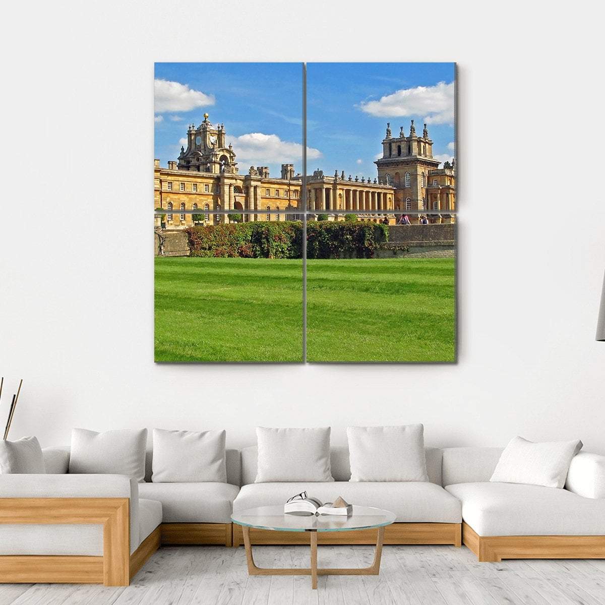 Blenheim Palace England Canvas Wall Art-4 Square-Gallery Wrap-17" x 17"-Tiaracle