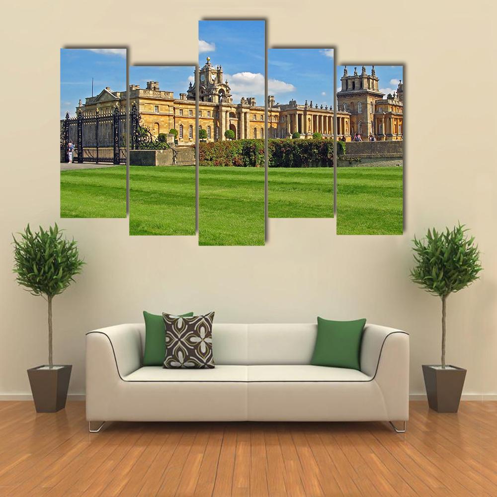 Blenheim Palace England Canvas Wall Art-5 Pop-Gallery Wrap-47" x 32"-Tiaracle