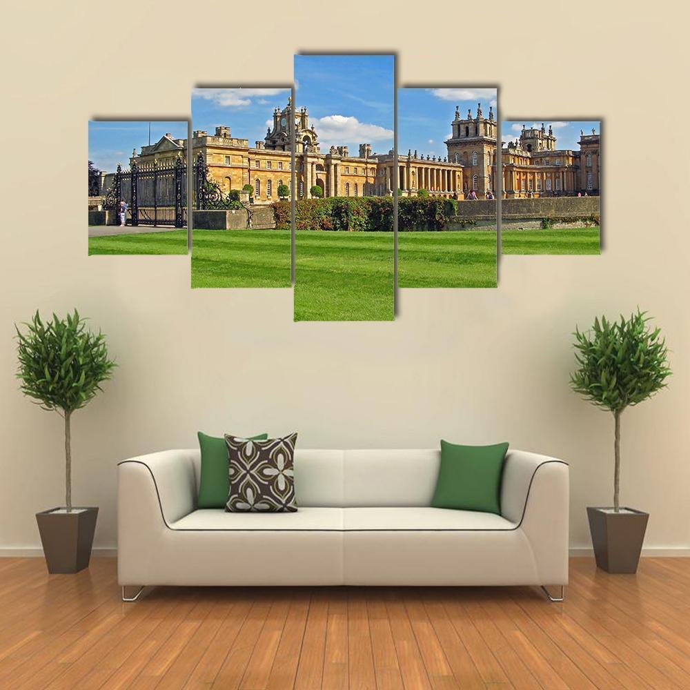 Blenheim Palace England Canvas Wall Art-5 Star-Gallery Wrap-62" x 32"-Tiaracle