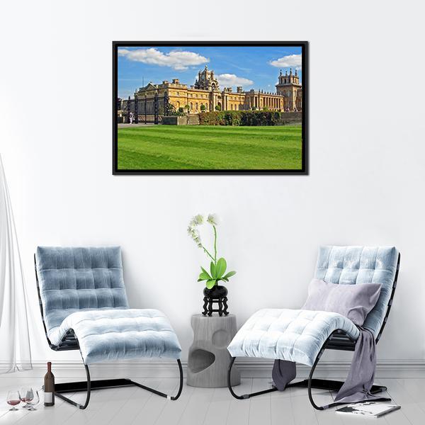 Blenheim Palace England Panoramic Canvas Wall Art-1 Piece-36" x 12"-Tiaracle