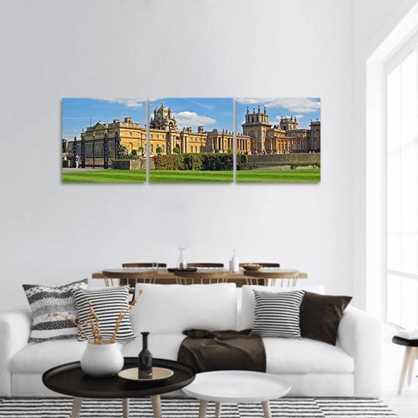 Blenheim Palace England Panoramic Canvas Wall Art-3 Piece-25" x 08"-Tiaracle