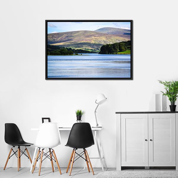 Blessington Lake Ireland Panoramic Canvas Wall Art-1 Piece-36" x 12"-Tiaracle