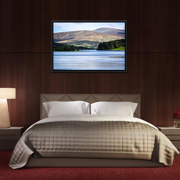 Blessington Lake Ireland Panoramic Canvas Wall Art-1 Piece-36" x 12"-Tiaracle