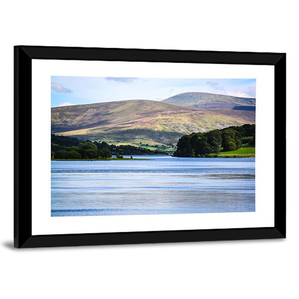 Blessington Lake Ireland Panoramic Canvas Wall Art-1 Piece-36" x 12"-Tiaracle