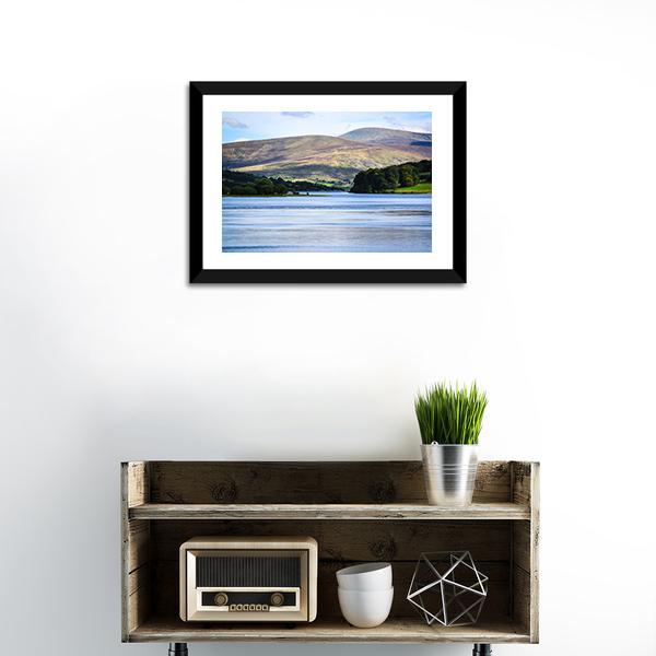 Blessington Lake Ireland Panoramic Canvas Wall Art-1 Piece-36" x 12"-Tiaracle