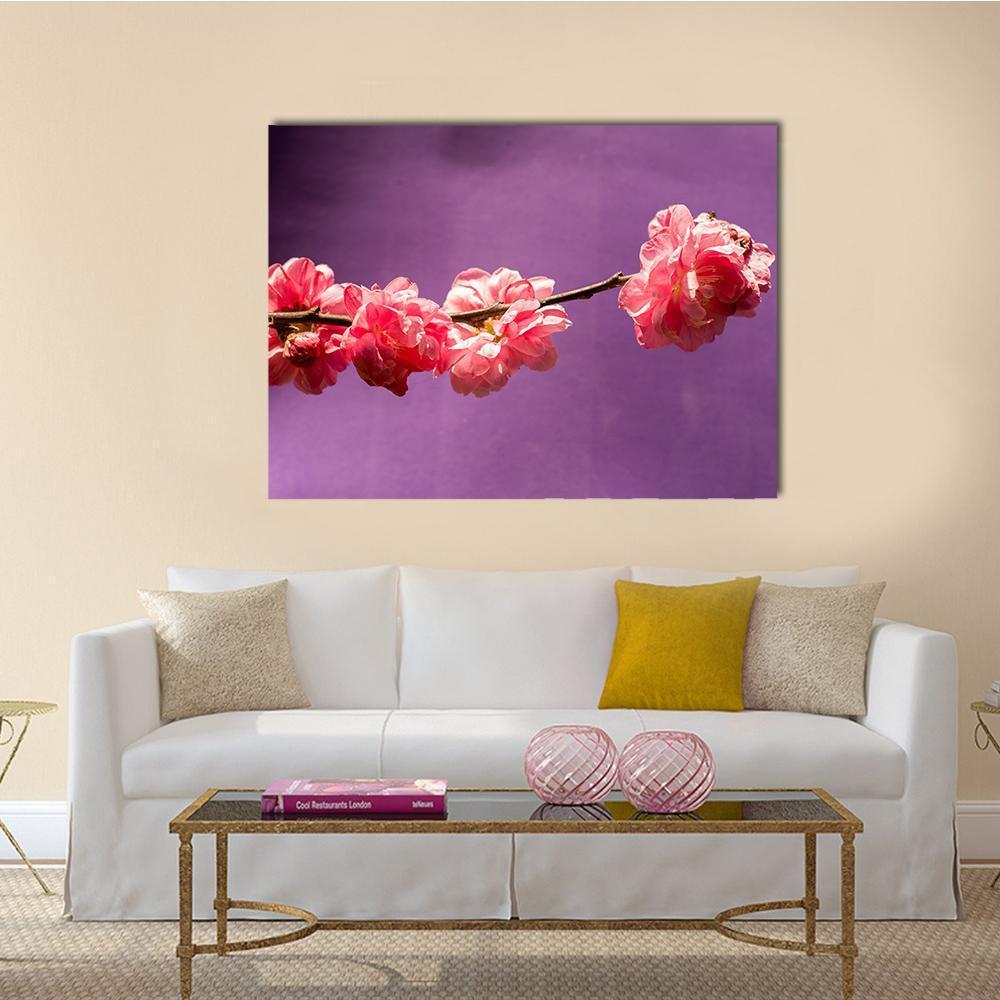 Bloom Blossom Flowers Canvas Wall Art-1 Piece-Gallery Wrap-36" x 24"-Tiaracle