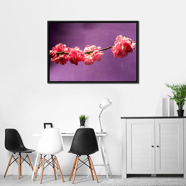 Bloom Blossom Flowers Canvas Wall Art-5 Horizontal-Gallery Wrap-22" x 12"-Tiaracle