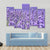 Blooming Lavenders Field Canvas Wall Art-4 Pop-Gallery Wrap-50" x 32"-Tiaracle