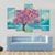 Blooming Sakura Canvas Wall Art-5 Pop-Gallery Wrap-47" x 32"-Tiaracle