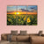 Blooming Sunflowers Canvas Wall Art-3 Horizontal-Gallery Wrap-37" x 24"-Tiaracle