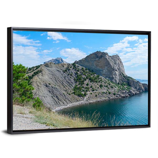 Blue Bay In The New World Crimea Canvas Wall Art-3 Horizontal-Gallery Wrap-25" x 16"-Tiaracle