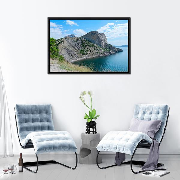 Blue Bay In The New World Crimea Canvas Wall Art-3 Horizontal-Gallery Wrap-25" x 16"-Tiaracle