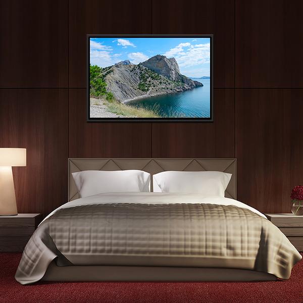 Blue Bay In The New World Crimea Canvas Wall Art-3 Horizontal-Gallery Wrap-25" x 16"-Tiaracle