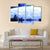 Blue Fantasy Planet Canvas Wall Art-4 Pop-Gallery Wrap-50" x 32"-Tiaracle