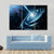 Blue Galaxy With Star Dust Canvas Wall Art-3 Horizontal-Gallery Wrap-37" x 24"-Tiaracle