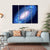 Blue Glowing Andromeda Canvas Wall Art-1 Piece-Gallery Wrap-36" x 24"-Tiaracle