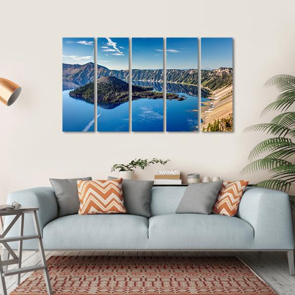 Blue Jewel Lake Oregon Canvas Wall Art-5 Horizontal-Gallery Wrap-22" x 12"-Tiaracle