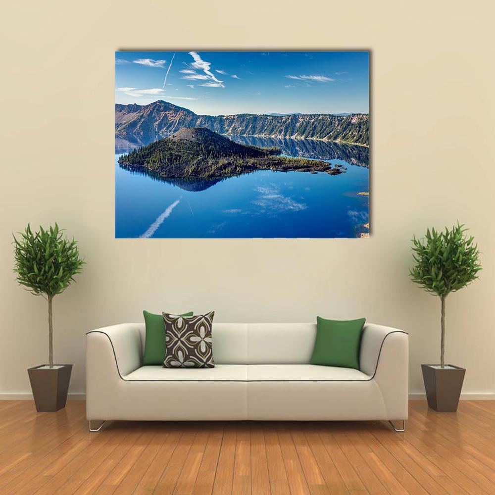 Blue Jewel Lake Oregon Canvas Wall Art-1 Piece-Gallery Wrap-48" x 32"-Tiaracle