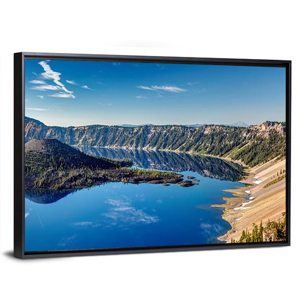 Blue Jewel Lake Oregon Panoramic Canvas Wall Art-1 Piece-36" x 12"-Tiaracle