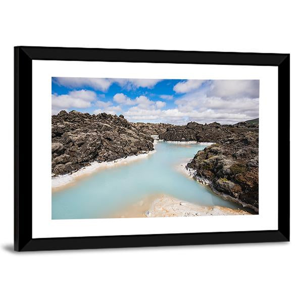 Blue Lagoon Iceland Panoramic Canvas Wall Art-1 Piece-36" x 12"-Tiaracle