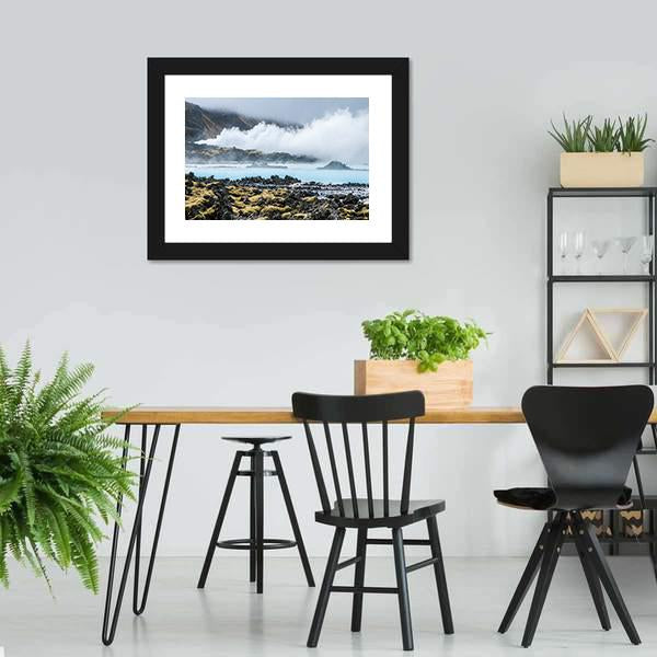 Blue Lagoon In Iceland Canvas Wall Art-5 Horizontal-Gallery Wrap-42" x 24"-Tiaracle