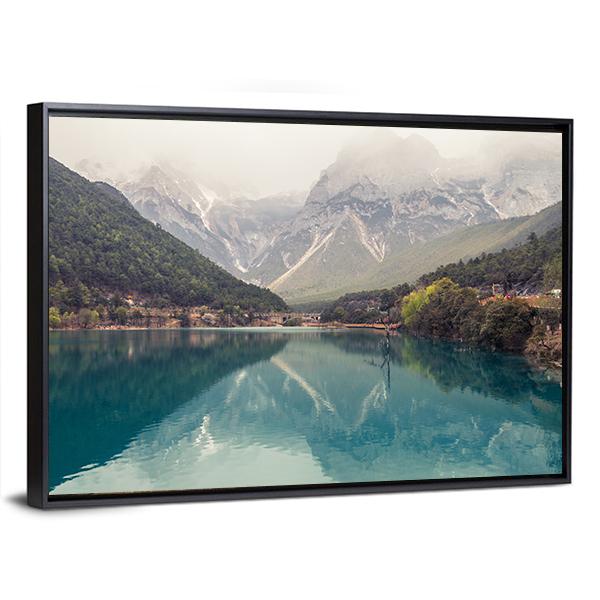 Blue Moon Valley In Lijiang Canvas Wall Art-3 Horizontal-Gallery Wrap-25" x 16"-Tiaracle