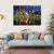 Blue Mosque At Night Canvas Wall Art-1 Piece-Gallery Wrap-36" x 24"-Tiaracle