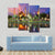 Blue Mosque At Night Canvas Wall Art-1 Piece-Gallery Wrap-48" x 32"-Tiaracle