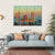 Blue Mosque At Sunset Canvas Wall Art-1 Piece-Gallery Wrap-36" x 24"-Tiaracle