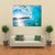 Turquoise Ocean Wave Canvas Wall Art-4 Square-Gallery Wrap-17" x 17"-Tiaracle