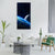 Blue Planet Earth & Moon Vertical Canvas Wall Art-1 Vertical-Gallery Wrap-12" x 24"-Tiaracle