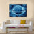 Blue Planet In Fantasy Space Canvas Wall Art-5 Horizontal-Gallery Wrap-22" x 12"-Tiaracle