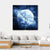 Blue Planet In Space Canvas Wall Art-4 Square-Gallery Wrap-17" x 17"-Tiaracle