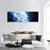 Blue Planet In Space Panoramic Canvas Wall Art-3 Piece-25" x 08"-Tiaracle