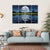 Blue Planet On The Horizon Canvas Wall Art-5 Horizontal-Gallery Wrap-22" x 12"-Tiaracle