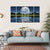 Blue Planet On The Horizon Canvas Wall Art-5 Horizontal-Gallery Wrap-22" x 12"-Tiaracle