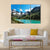 Blue River In Mountains Canvas Wall Art-3 Horizontal-Gallery Wrap-37" x 24"-Tiaracle