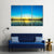 Blue Sky At Calm Lake Canvas Wall Art-4 Pop-Gallery Wrap-50" x 32"-Tiaracle