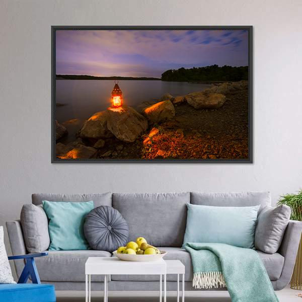 Blue Springs Lake In Kansas Panoramic Canvas Wall Art-1 Piece-36" x 12"-Tiaracle