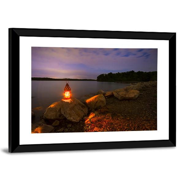 Blue Springs Lake In Kansas Panoramic Canvas Wall Art-1 Piece-36" x 12"-Tiaracle