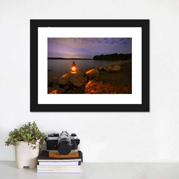 Blue Springs Lake In Kansas Panoramic Canvas Wall Art-1 Piece-36" x 12"-Tiaracle