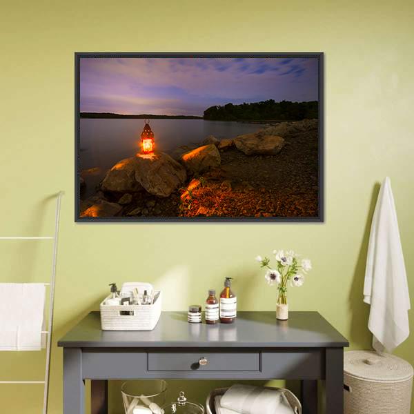 Blue Springs Lake In Kansas Panoramic Canvas Wall Art-1 Piece-36" x 12"-Tiaracle