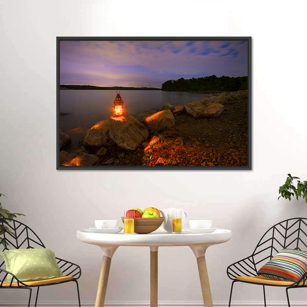 Blue Springs Lake In Kansas Panoramic Canvas Wall Art-1 Piece-36" x 12"-Tiaracle