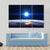 Blue Sun Light Over Planet Earth Canvas Wall Art-3 Horizontal-Gallery Wrap-37" x 24"-Tiaracle