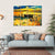 Abstract Of Boat & Jetty Canvas Wall Art-4 Horizontal-Gallery Wrap-34" x 24"-Tiaracle