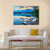 Boat At Edith Lake Canvas Wall Art-4 Horizontal-Gallery Wrap-34" x 24"-Tiaracle
