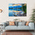 Boat At Edith Lake Canvas Wall Art-4 Horizontal-Gallery Wrap-34" x 24"-Tiaracle